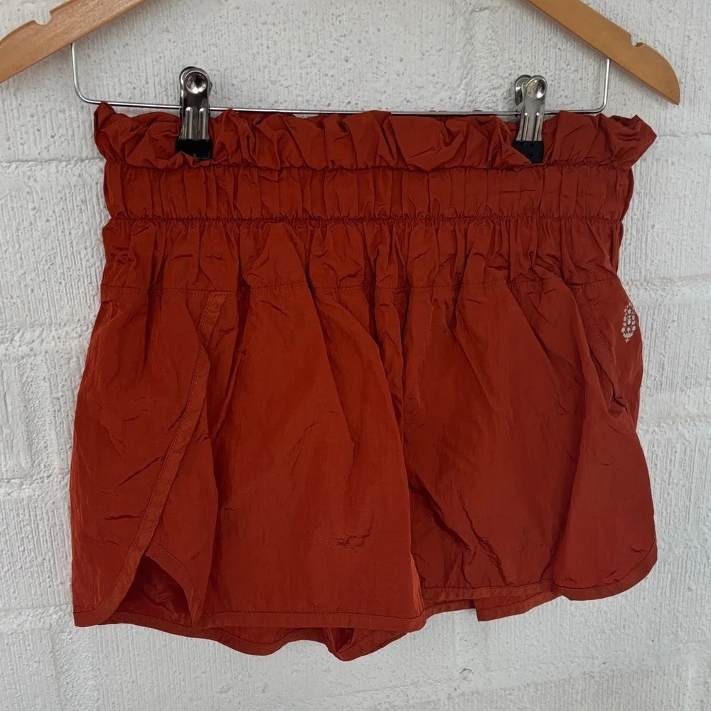 Free People Movement Burnt Orange Athletic Shorts sz M